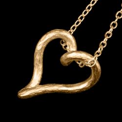 Kette Heart mattgold
