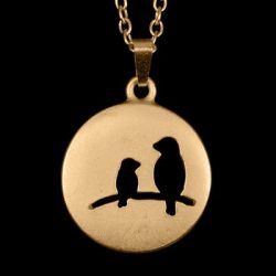 Kette Birds mattgold