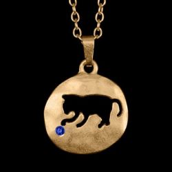 Kette Cat mattgold