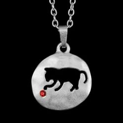 Kette Cat mattsilber