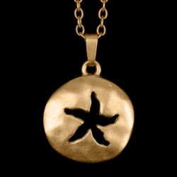 Kette Starfish mattgold