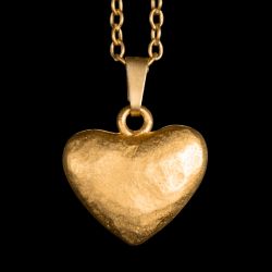 Kette Heartbeat mattgold