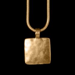 Kette Platy Square small mattgold