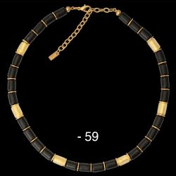 Walzencollier 59 - schwarz