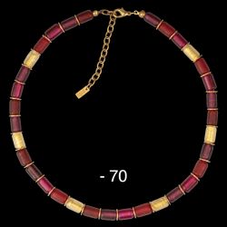 Walzencollier 70 - rot-mix