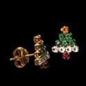 Ohrstecker Christbaum XS
