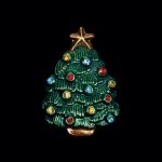Stickpin Weihnachtsbaum grn / multi