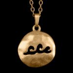 Kette Waves mattgold