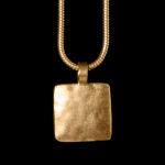 Kette Platy Square small mattgold
