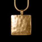 Kette Platy Square big mattgold