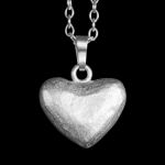 Kette Heartbeat mattsilber