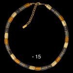 Walzencollier 15 grau-topas