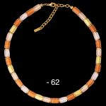 Walzencollier 62 -peach-rose