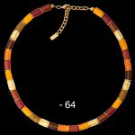 Walzencollier 64 - topas-orange