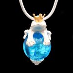 Kette FROG ON BALL mattgold