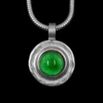 Kette Dots medium mattsilber