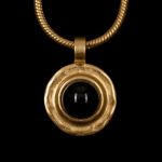 Kette Dots medium mattgold